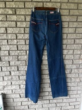 Vintage LA DISCO Medium Wash Bell Bottom Jeans Size 11